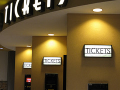 A row of ticket centers.