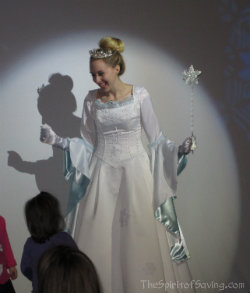 A woman dressed as a fairy at Santa\'s Magic at the Omaha Children\'s Museum.