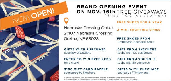 Nebraska Crossing Grand Opening at Rack Room Shoes! | Family Fun in Omaha