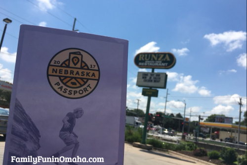 The first Runza sign on the side of the street