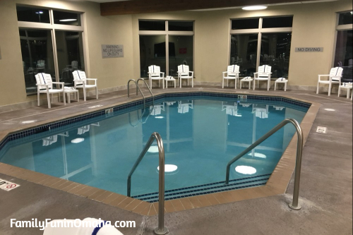 The indoor pool at Country Inn Suites in Roseville.