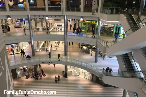 The inside of the Mall of America in Minnesota.
