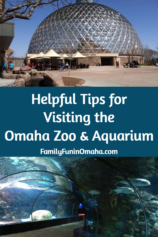 A collage of images with overlay text that reads, Helpful Tips for Visiting the Omaha Zoo and Aquarium.