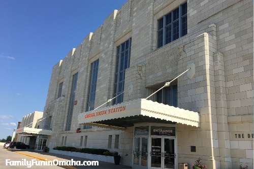 An awning on the outside of the Durham Museum