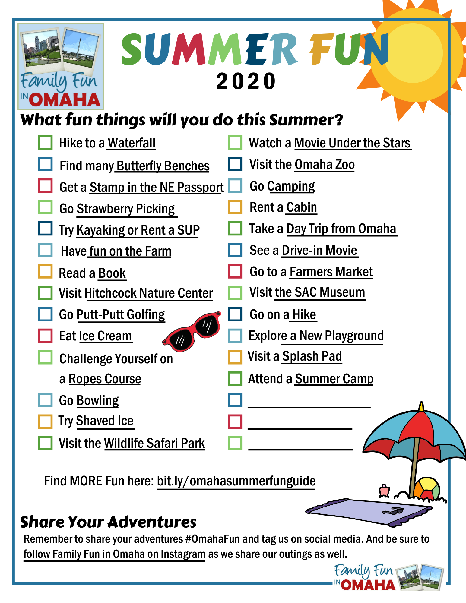 Bucket List Ideas For Summer 2020