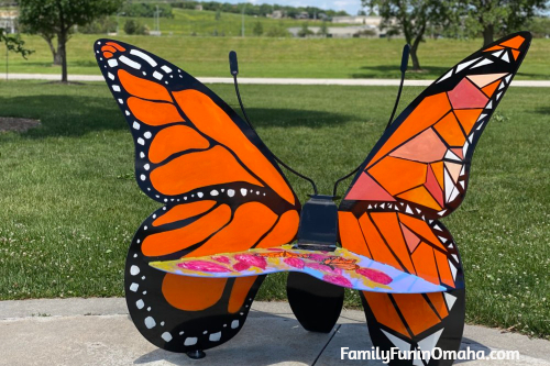 Beautiful Butterfly Bench Project in Papillion Now with Map